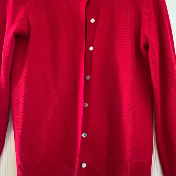 π Red M Button Sweater - Picture 3 of 4